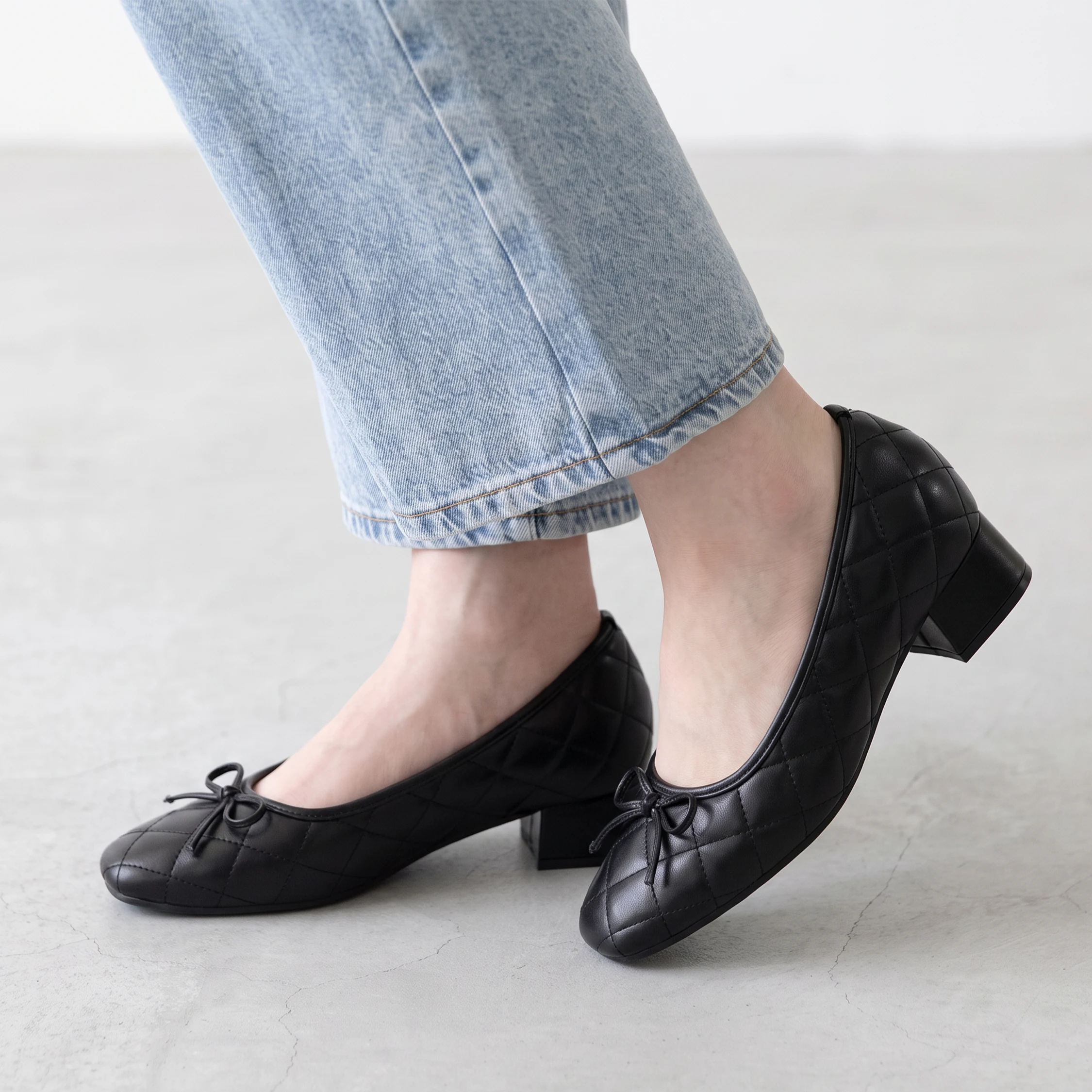 パンプス 内側のカーブと足入れ感が伝わる 脱げにくいシューズ KENPOGEN レディースパンプス