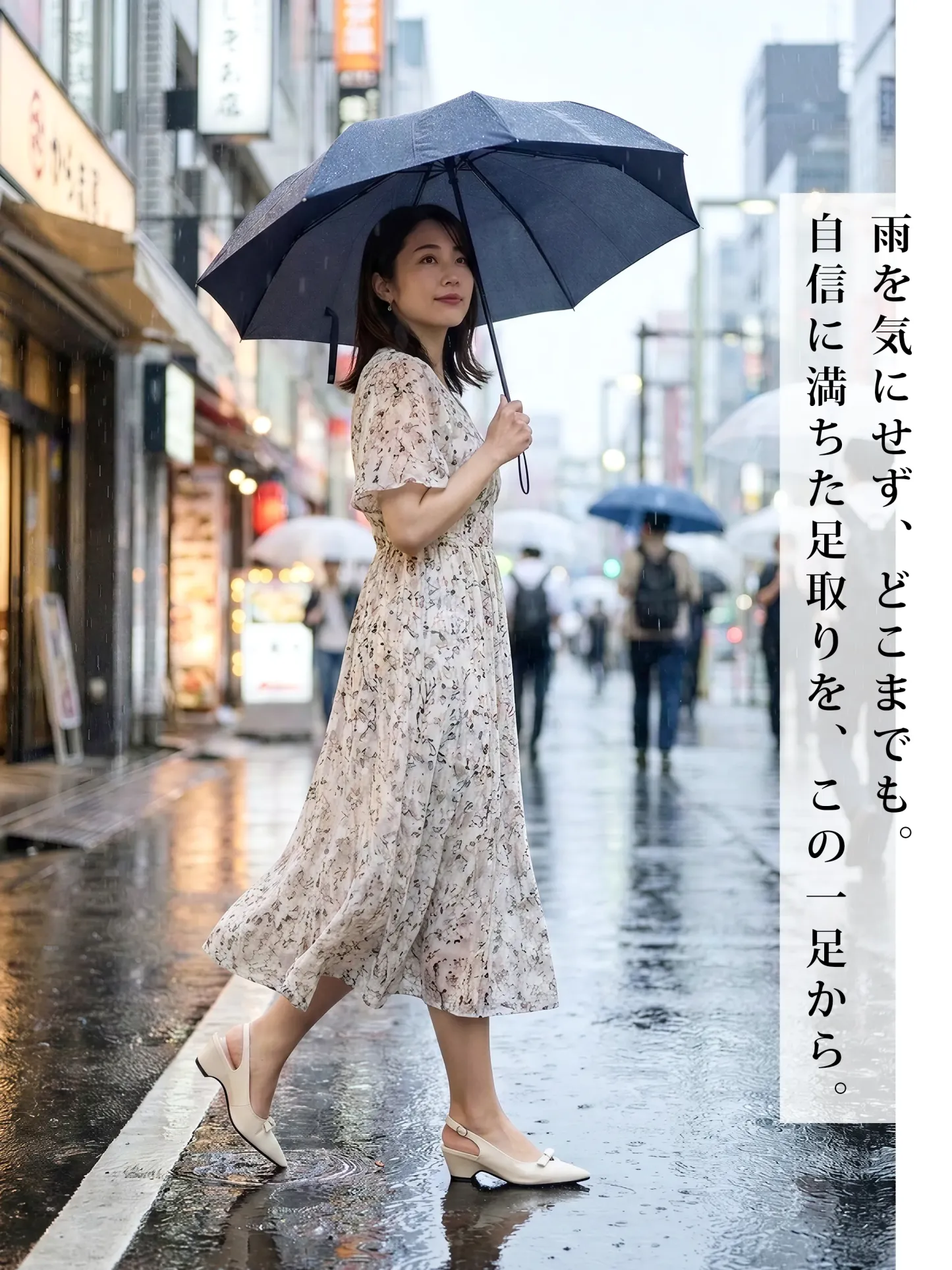 リボンモチーフ バックストラップパンプス