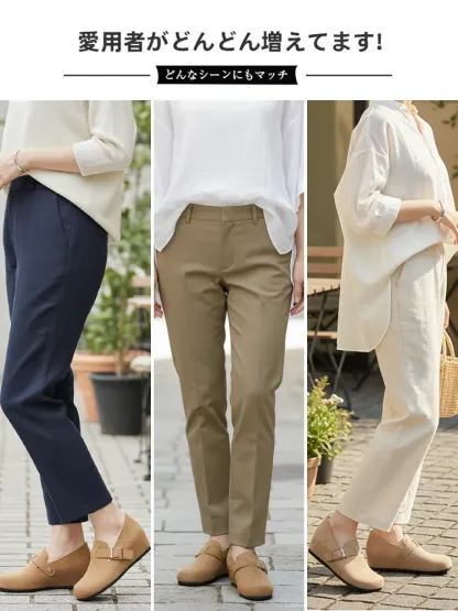 KENPOGEN スリッポン インヒール 6cmUP ウェッジソール 脱ぎ履きしやすい ラウンドトゥ 柔らかい  通勤