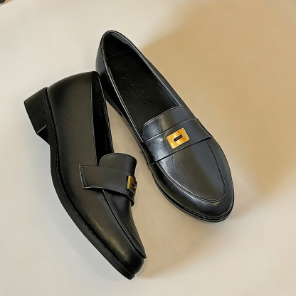 ゴールドビット ラウンドトゥローファー