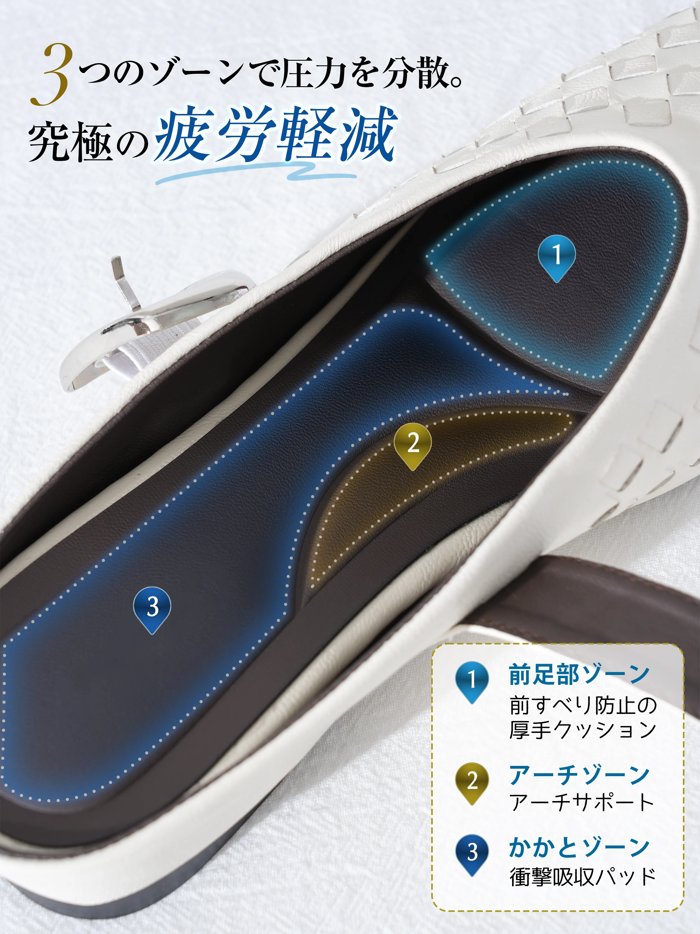 編み込み 4cm美脚ミュールサンダル