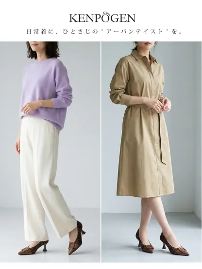 【1日履いても楽】KENPOGEN バックルパンプス 羊革 Vカット ポインテッドトゥ 4cmUP すっきり美脚 痛くない 通勤 オフィス