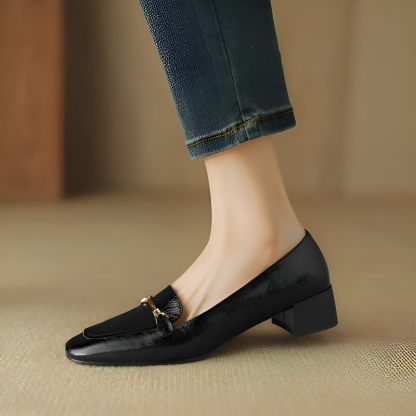 スクエアトゥビットローファー