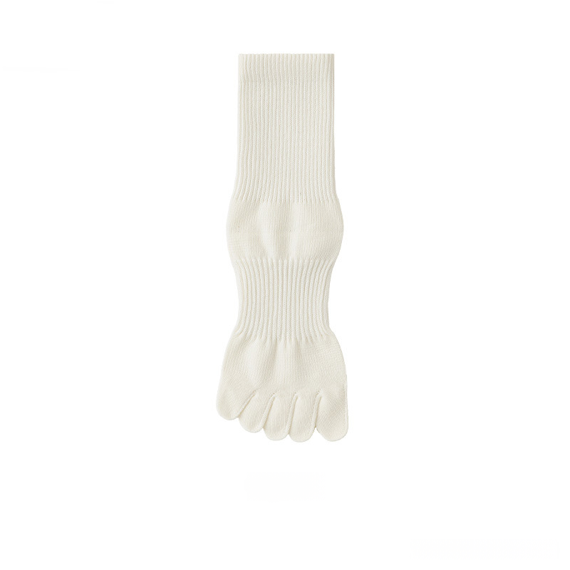 綿麻5本指ソックス 