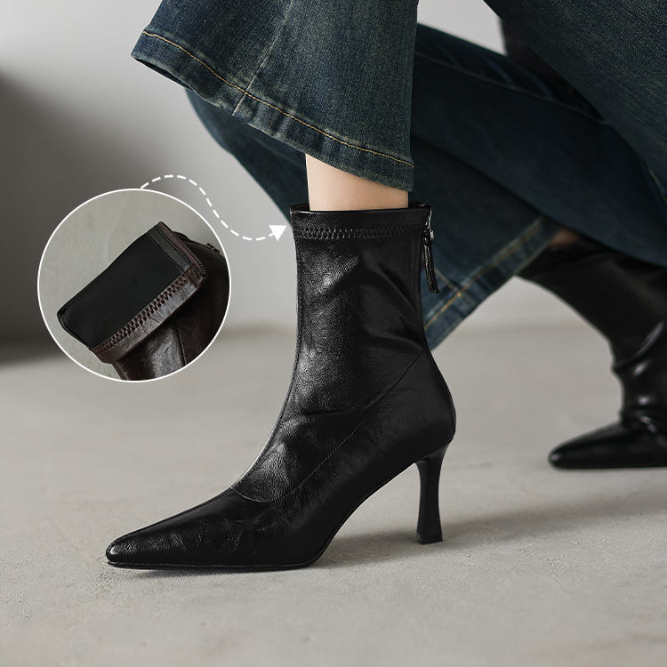 バックジップ ストレッチブーツ