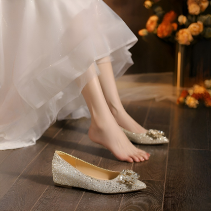 スクエアバックル3cm美脚パンプス