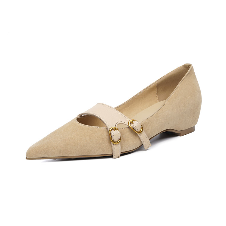 編み込みストラップ Vカット美脚メリージェーン