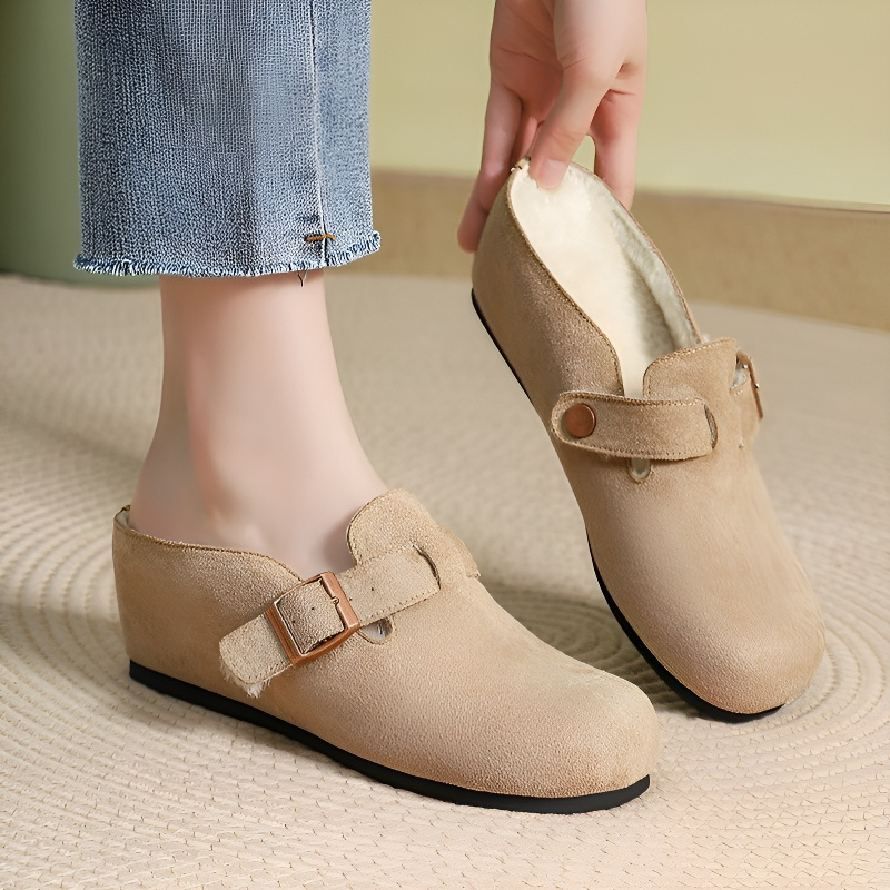 スエード調サボサンダル