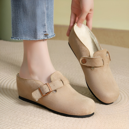 スエード調サボサンダル