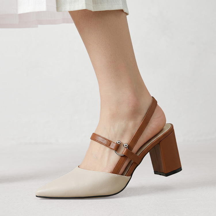 6.5cm美脚 スリングバックパンプス