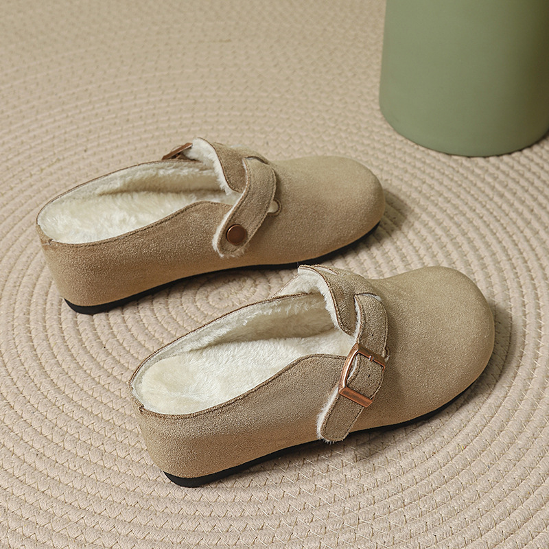 スエード調サボサンダル