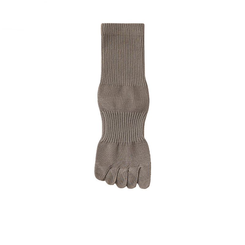 綿麻5本指ソックス 