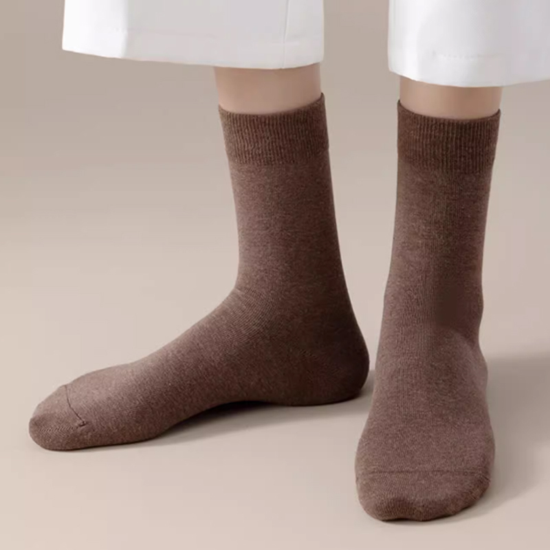 コットン100%無地ソックス