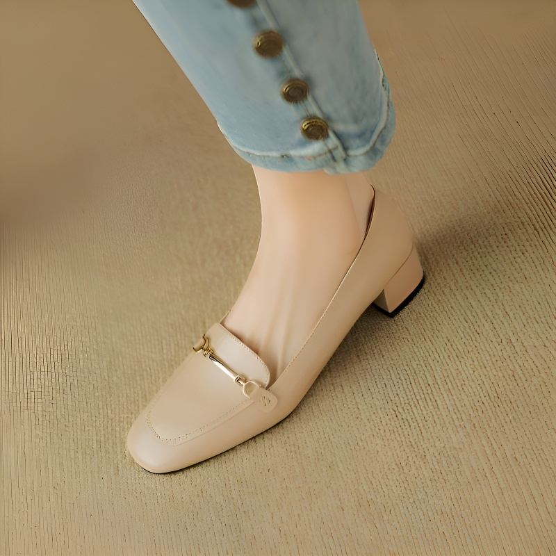 スクエアトゥビットローファー