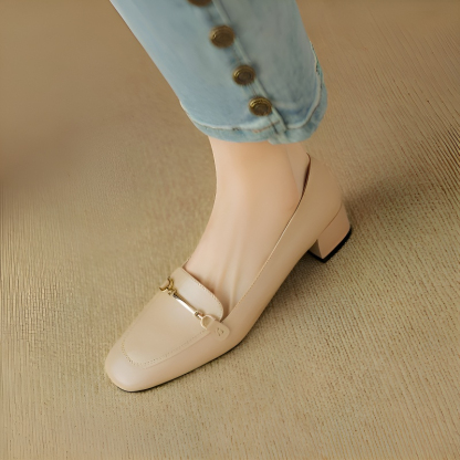 スクエアトゥビットローファー