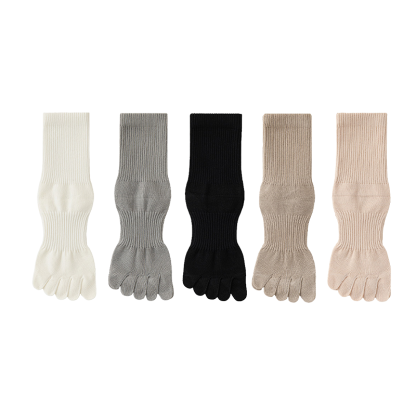 綿麻5本指ソックス 