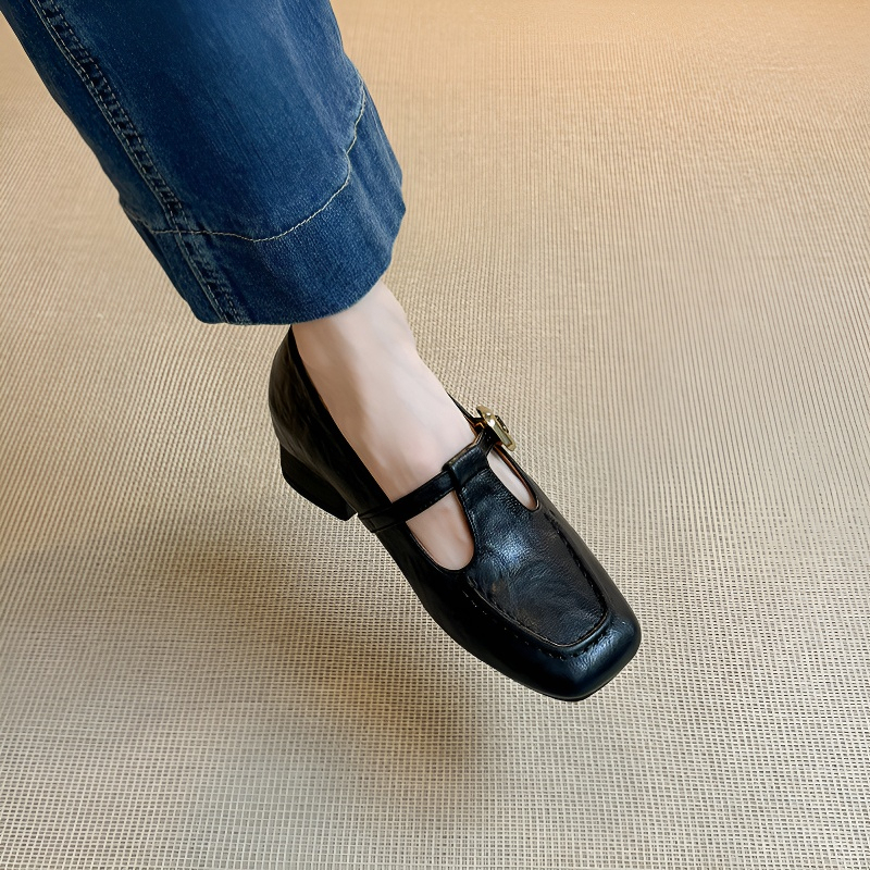 Tストラップ 美脚インヒールメリージェーン