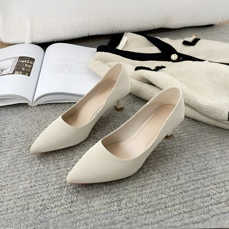 KENPOGEN 幅広ポインテッドトゥパンプス ピンヒール 幅広4E ゆったり 5.5cmUP 歩きやすい フォーマル