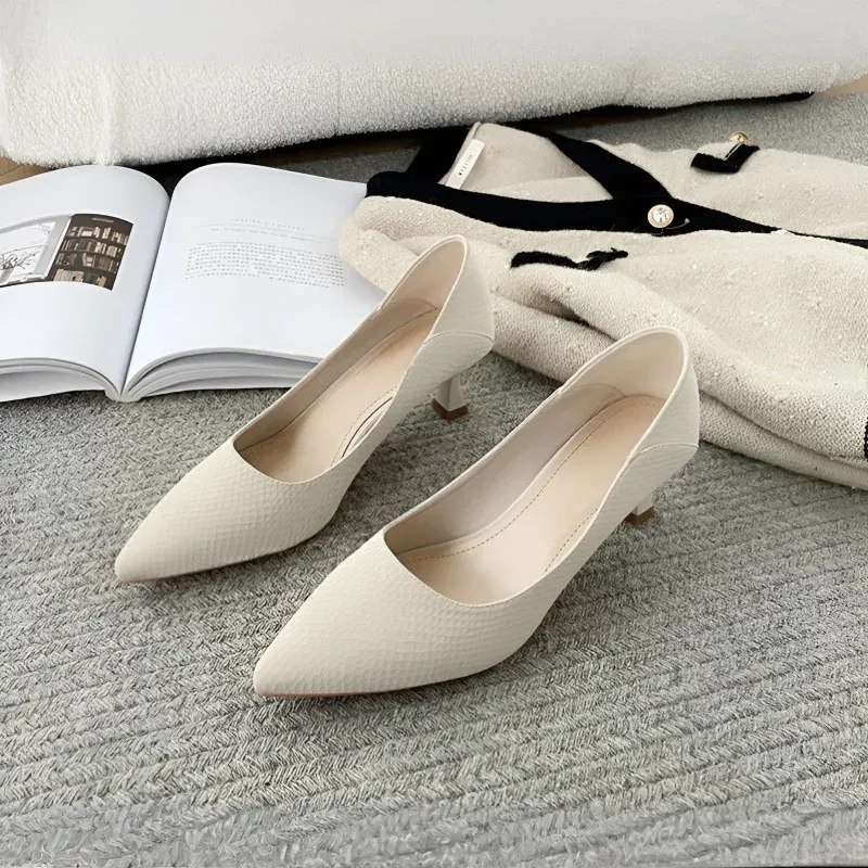 KENPOGEN 幅広ポインテッドトゥパンプス ピンヒール 幅広4E ゆったり 5.5cmUP 歩きやすい フォーマル