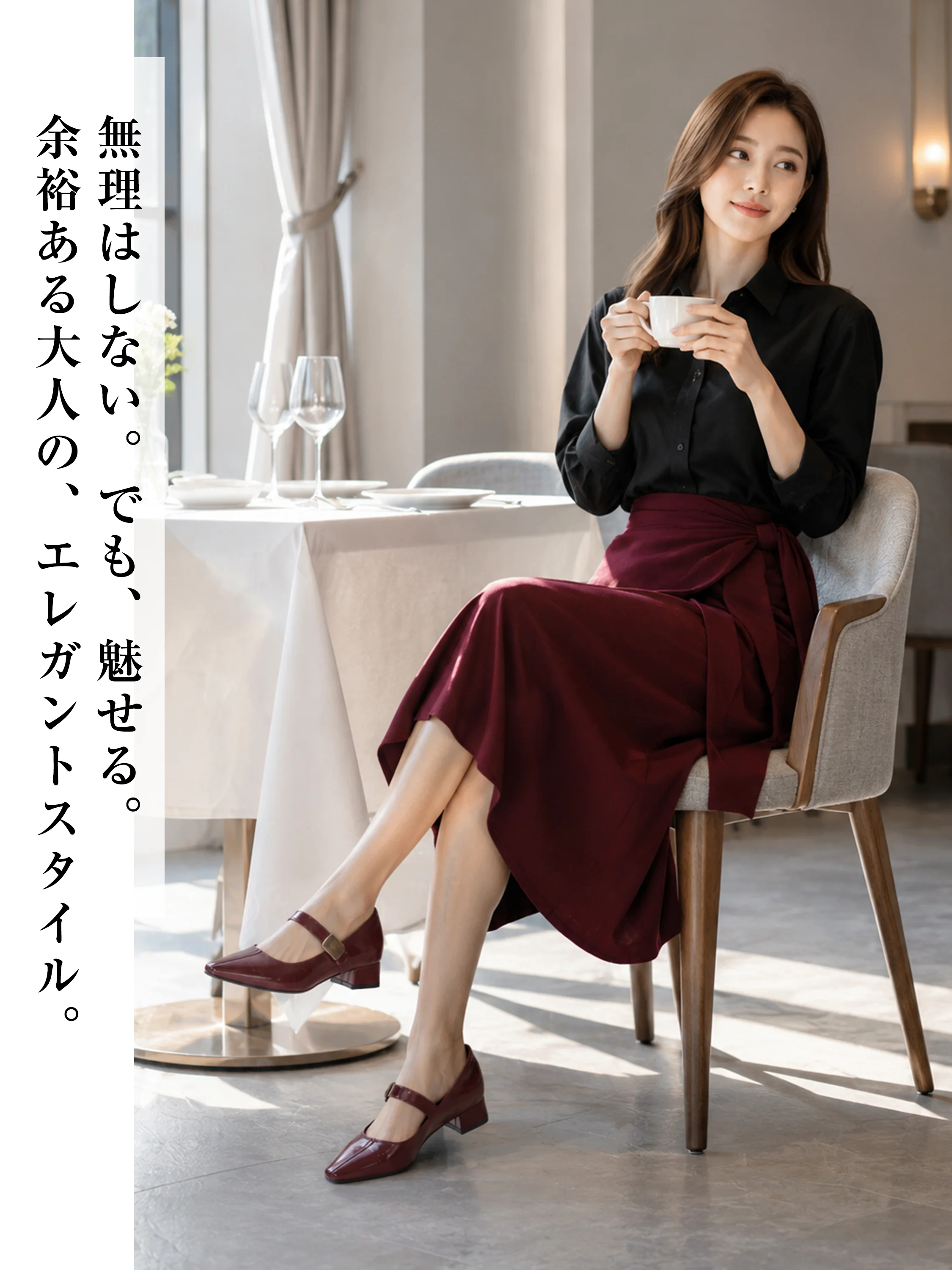 【高ヒールでも安定】KENPOGEN ストラップパンプス レディース 7cmUP インヒール 歩きやすい 脱げない オフィス フォーマル