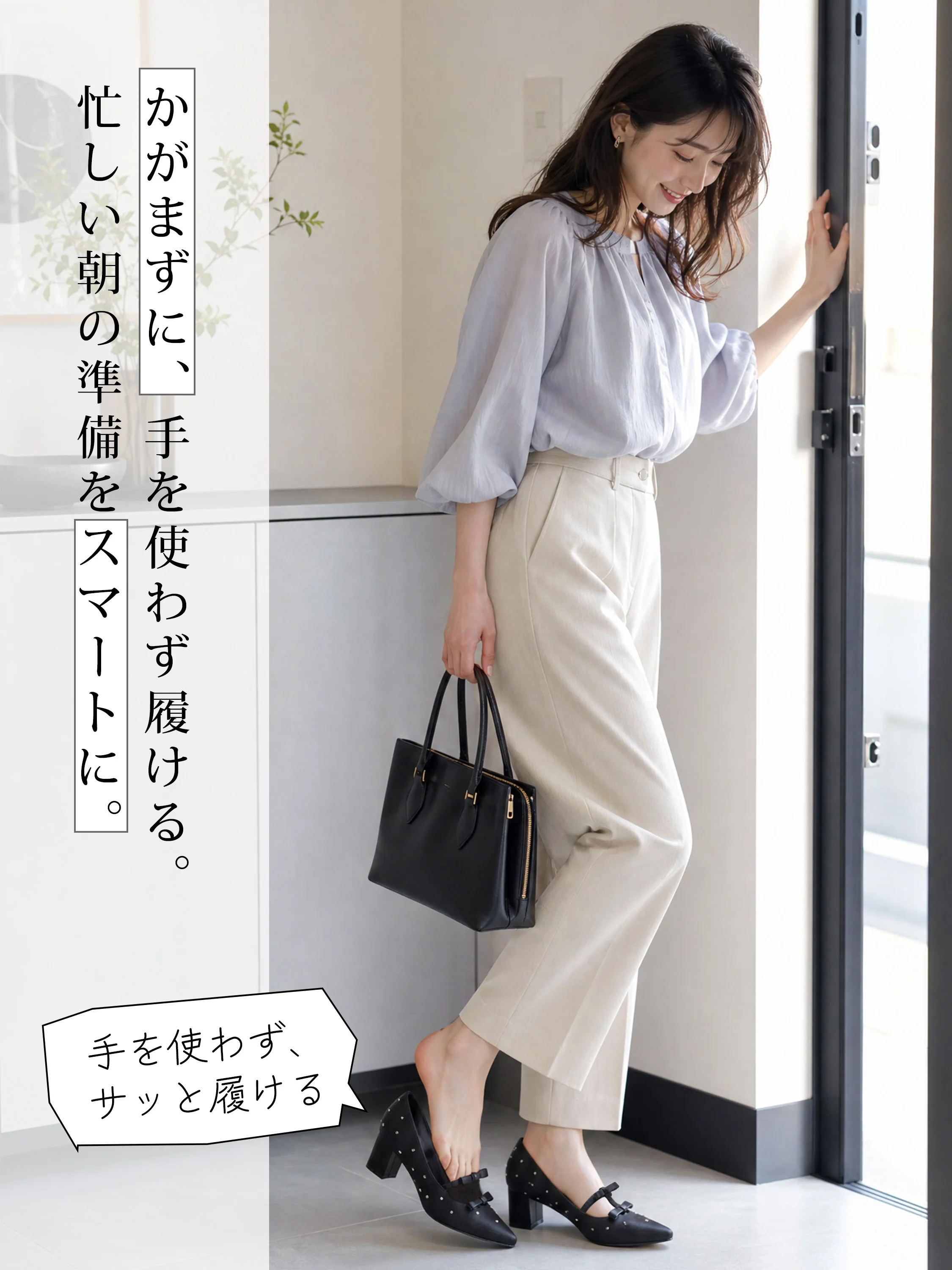 【スカート姿を美しく】KENPOGEN インヒール パンプス レディース ダブルリボン ポインテッドトゥ 5cm/7cmUP 華奢見え デート スカートコーデ