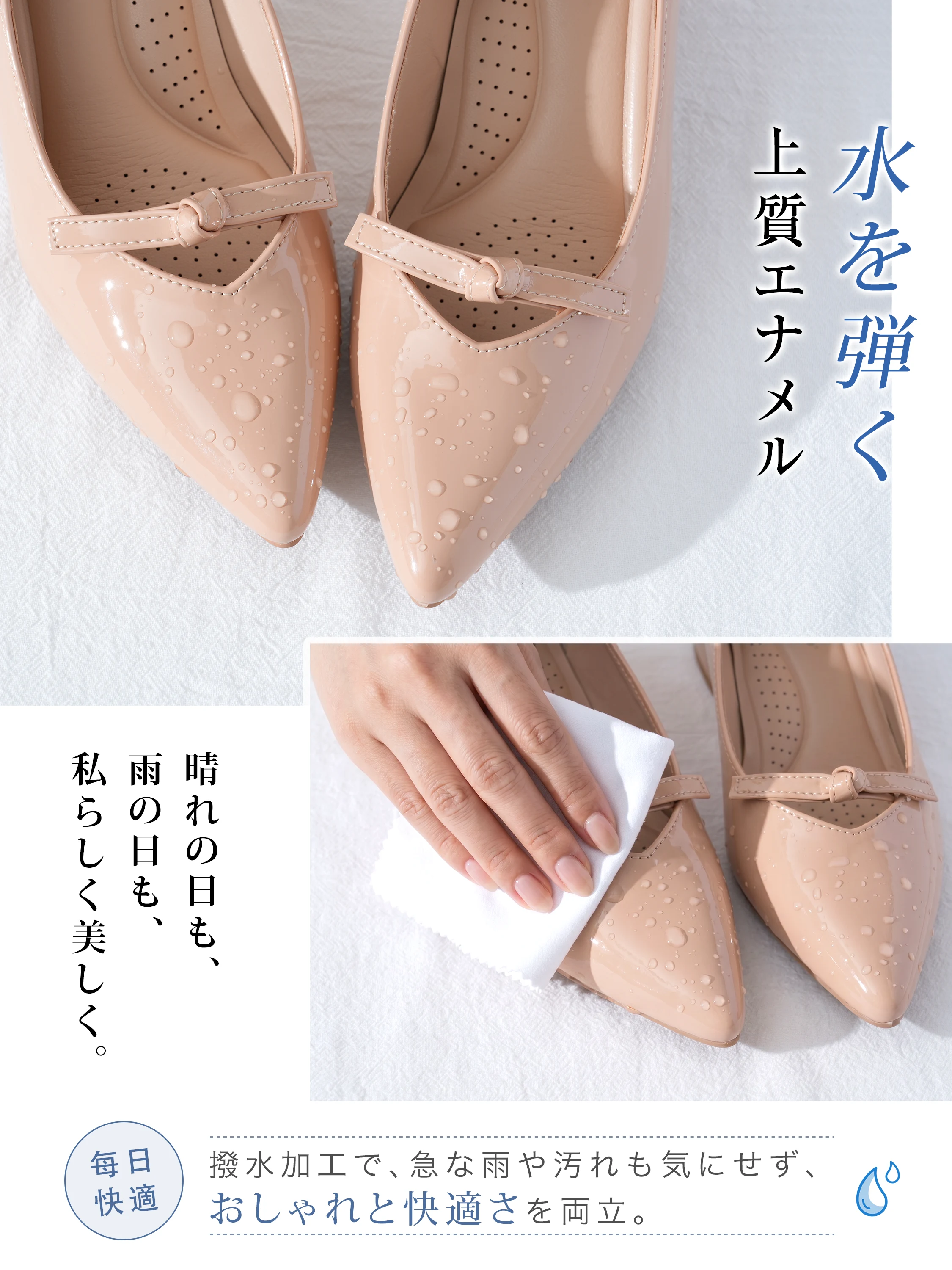 【大人可愛い】KENPOGEN インヒールパンプス レディース リボン ポインテッドトゥ 5cmUP シークレットシューズ 歩きやすい 痛くない おしゃれ 通勤 オフィス