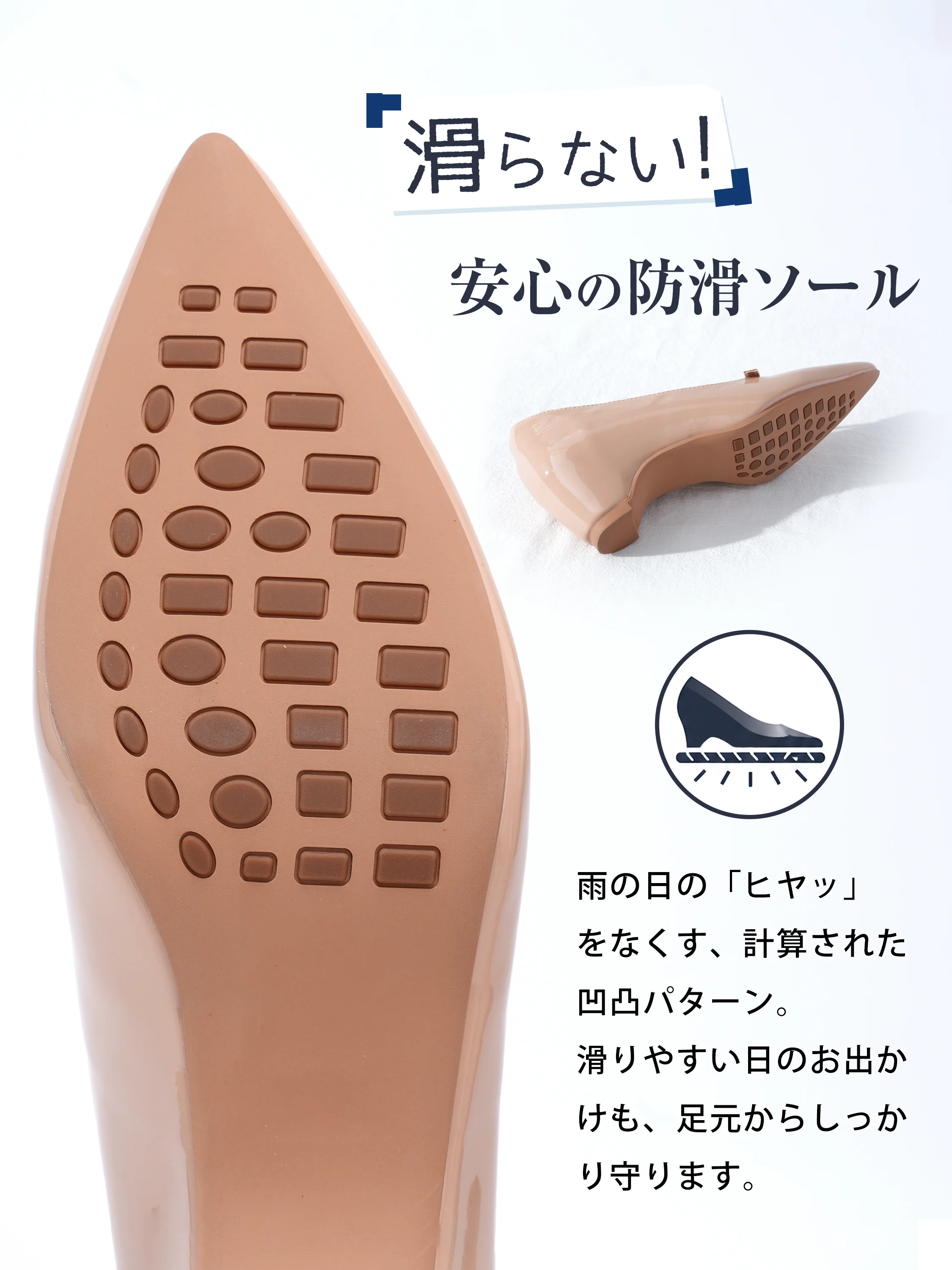 【大人可愛い】KENPOGEN インヒールパンプス レディース リボン ポインテッドトゥ 5cmUP シークレットシューズ 歩きやすい 痛くない おしゃれ 通勤 オフィス