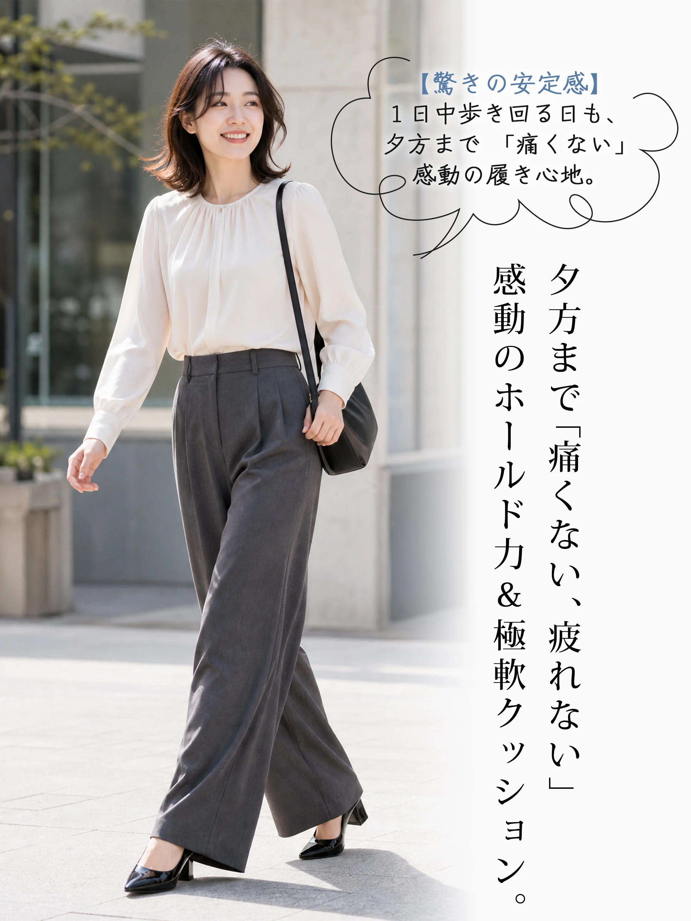 【高見えエナメル×美脚8cm】KENPOGEN ポインテッドトゥ パンプス レディース チャンキーヒール 8cmUP プレーン おしゃれ 歩きやすい 通勤
