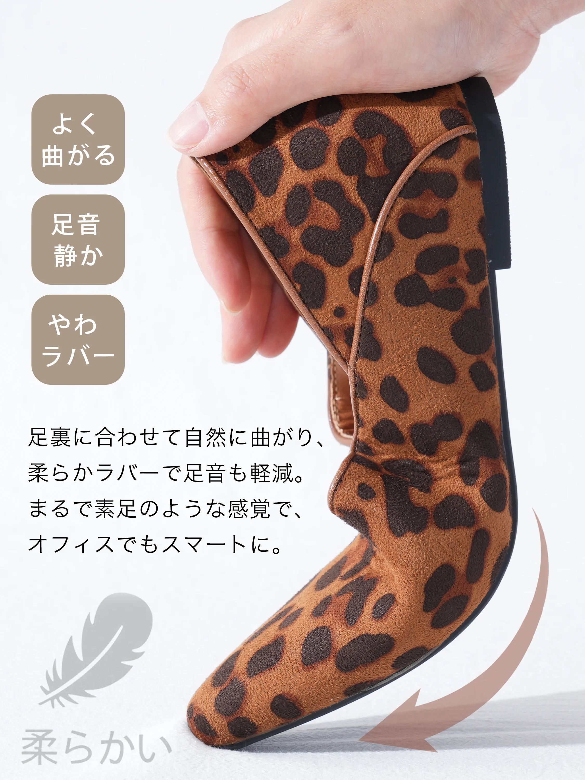 【秋の旬を足元に】KENPOGEN パンプス レディース 4cmインヒール スエード調 Vカット美脚 スクエアトゥ 静音 歩きやすい 通勤 お出かけ
