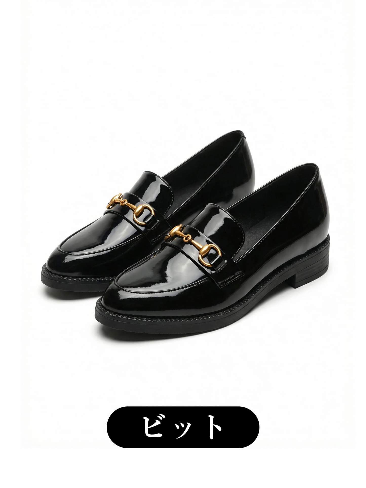 【6cmUP×スニーカーのような履き心地】KENPOGEN インヒールローファー 痛くない 疲れない 立ち仕事 通勤 幅広 外反母趾 黒