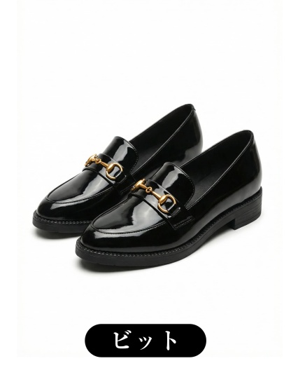 【6cmUP×スニーカーのような履き心地】KENPOGEN インヒールローファー 痛くない 疲れない 立ち仕事 通勤 幅広 外反母趾 黒