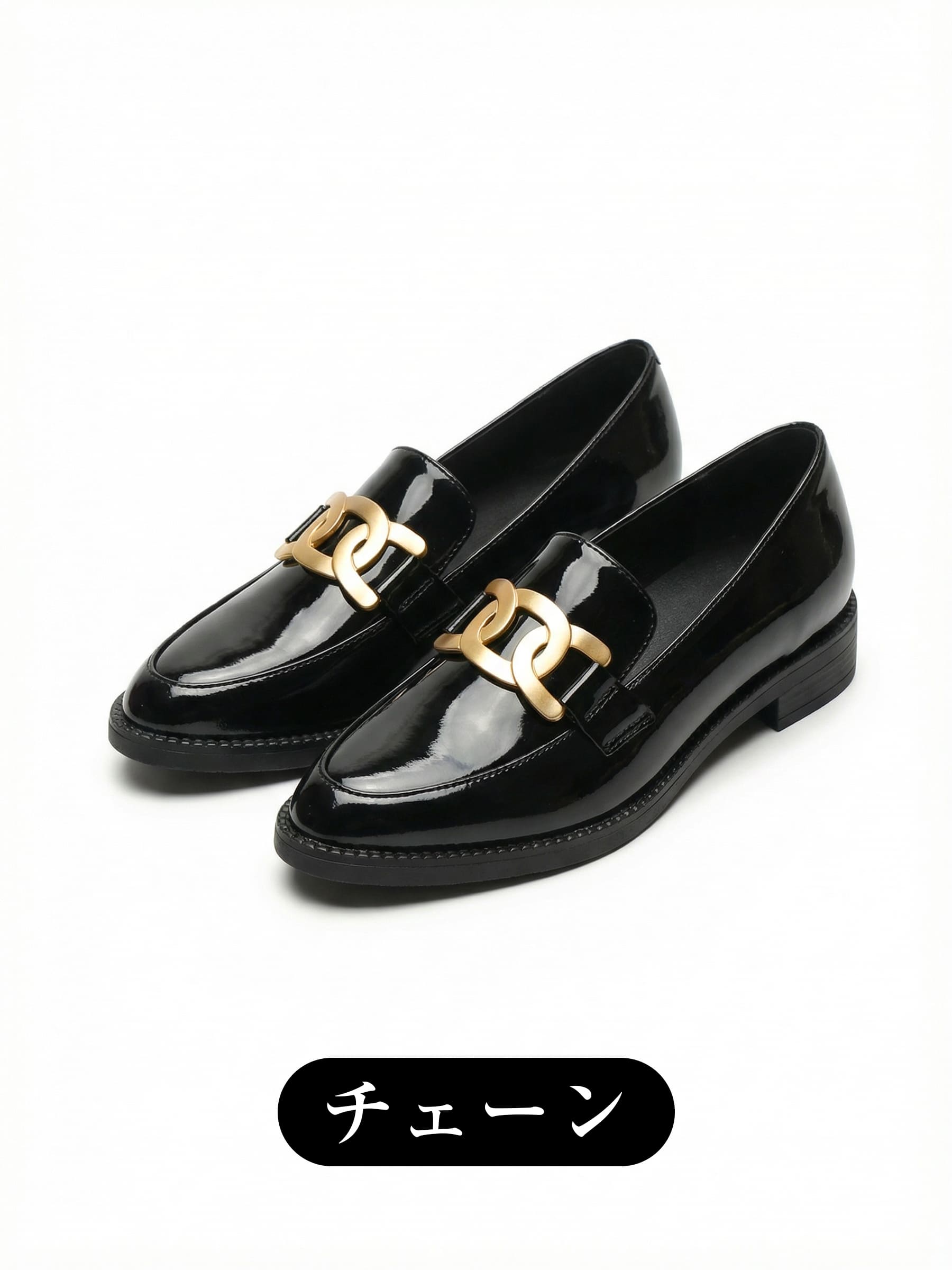 【6cmUP×スニーカーのような履き心地】KENPOGEN インヒールローファー 痛くない 疲れない 立ち仕事 通勤 幅広 外反母趾 黒