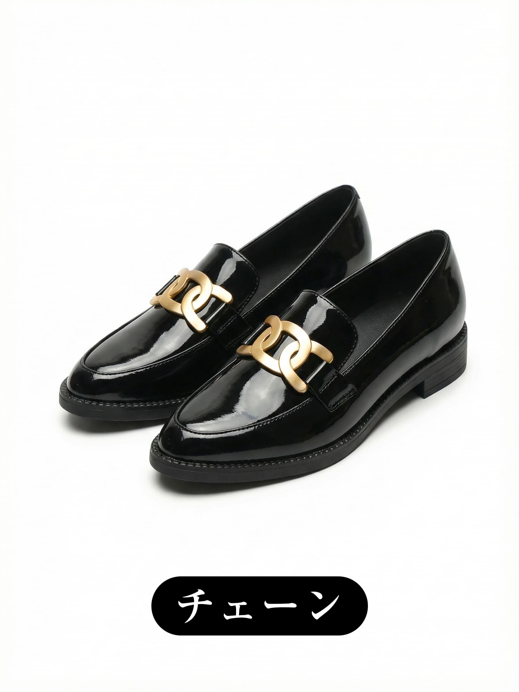 【6cmUP×スニーカーのような履き心地】KENPOGEN インヒールローファー 痛くない 疲れない 立ち仕事 通勤 幅広 外反母趾 黒