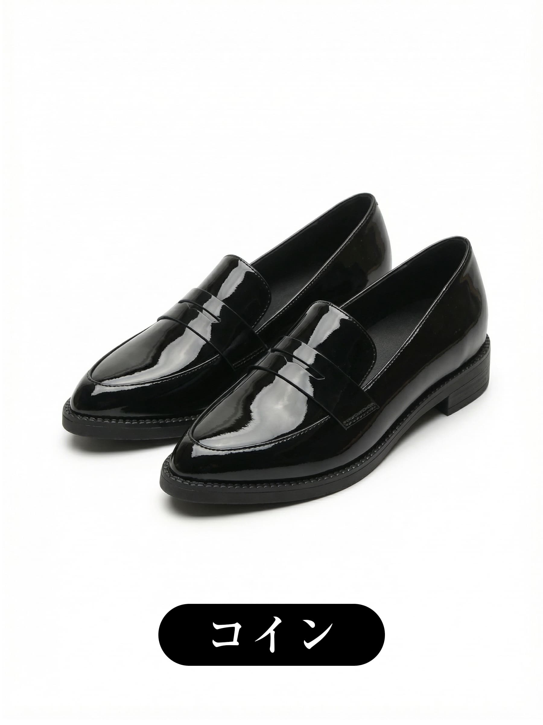 【6cmUP×スニーカーのような履き心地】KENPOGEN インヒールローファー 痛くない 疲れない 立ち仕事 通勤 幅広 外反母趾 黒