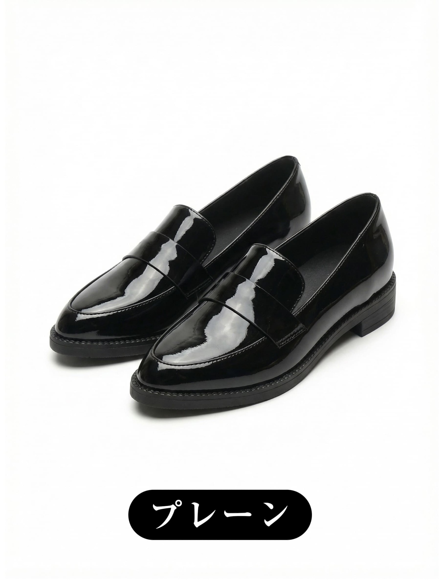 【6cmUP×スニーカーのような履き心地】KENPOGEN インヒールローファー 痛くない 疲れない 立ち仕事 通勤 幅広 外反母趾 黒