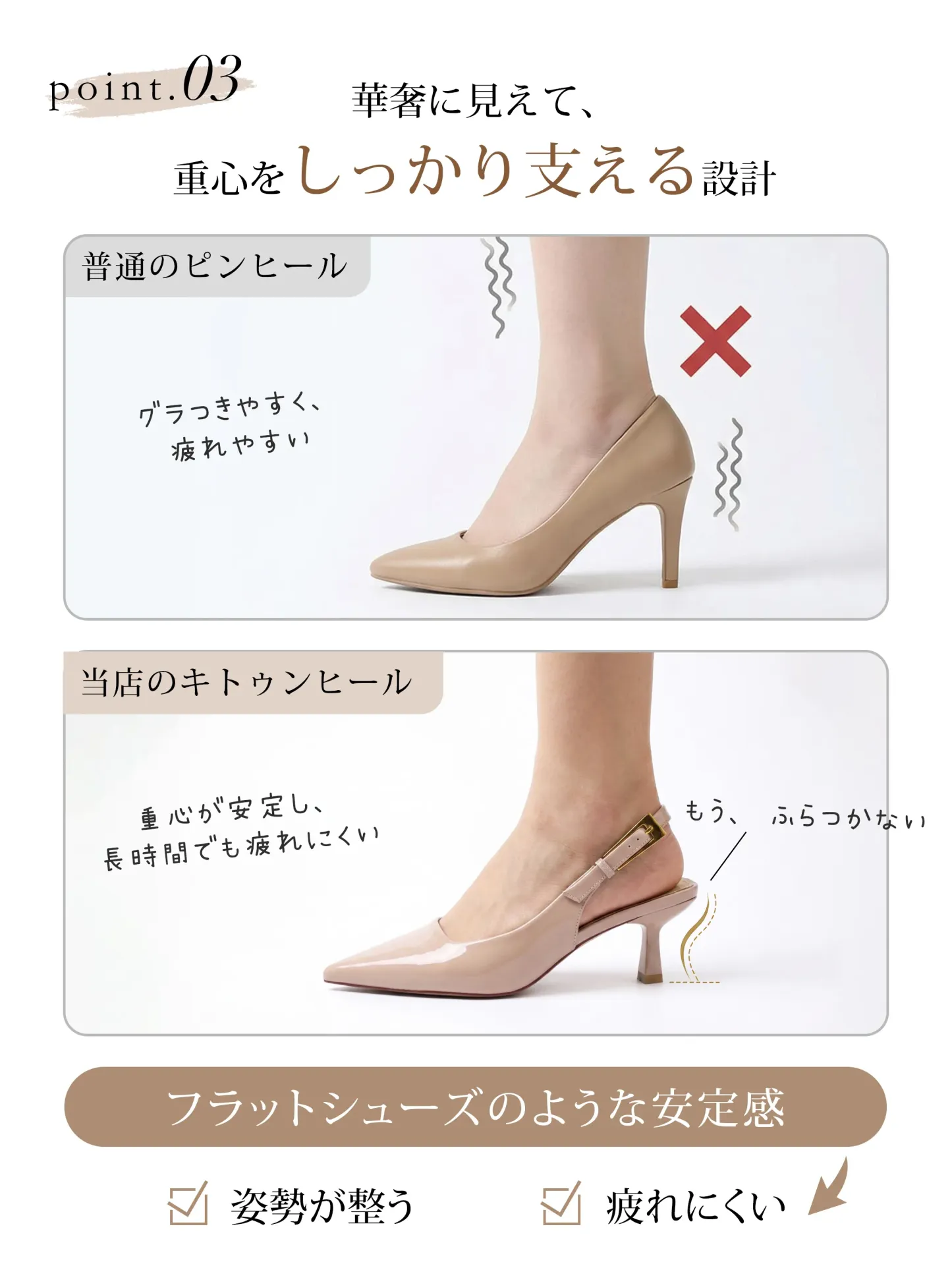 【脱げない安定感】KENPOGEN バックストラップパンプス ポインテッドトゥ 6cmUP エナメル 痛くない 蒸れにくい 春夏 通勤 オフィス