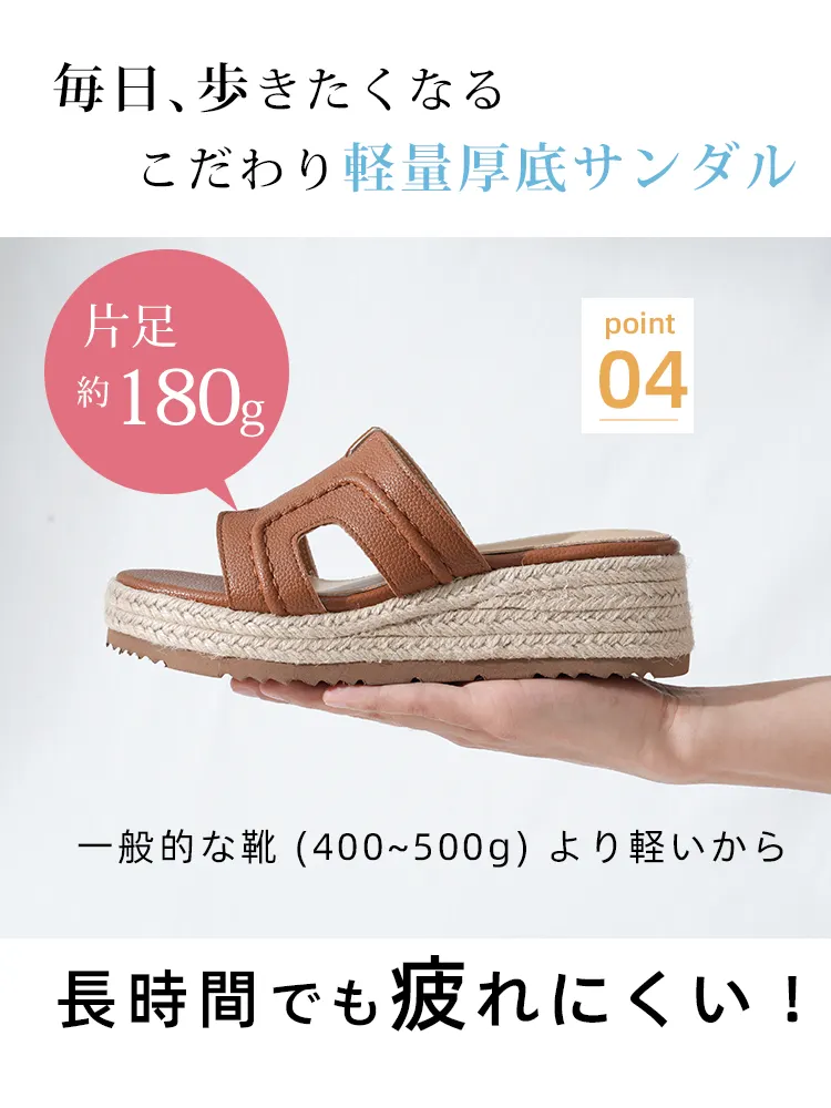 超軽量】 KENPOGEN ミュール サンダル レディース ウェッジソール 厚底