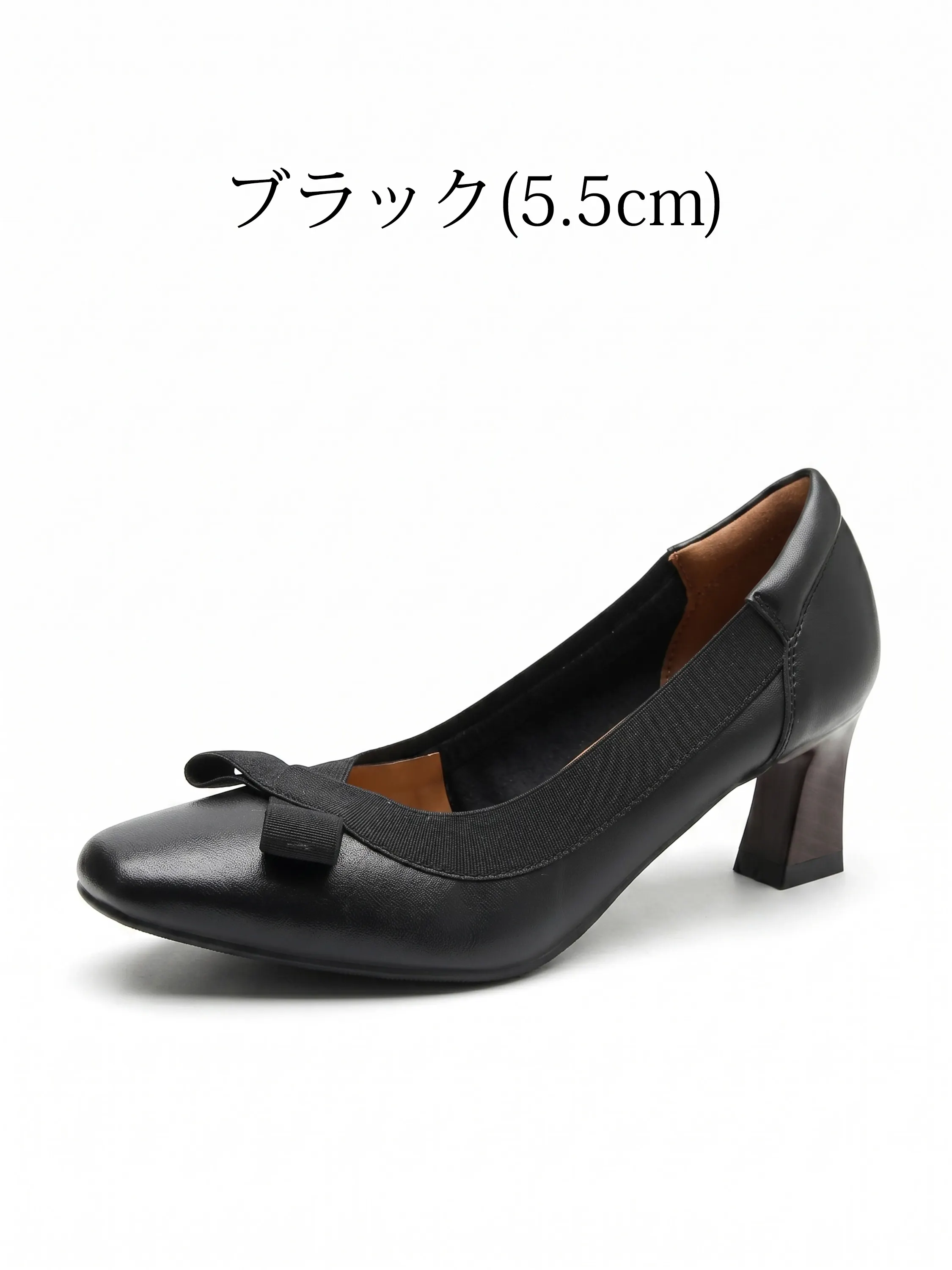 リボンモチーフ ハイヒールパンプス