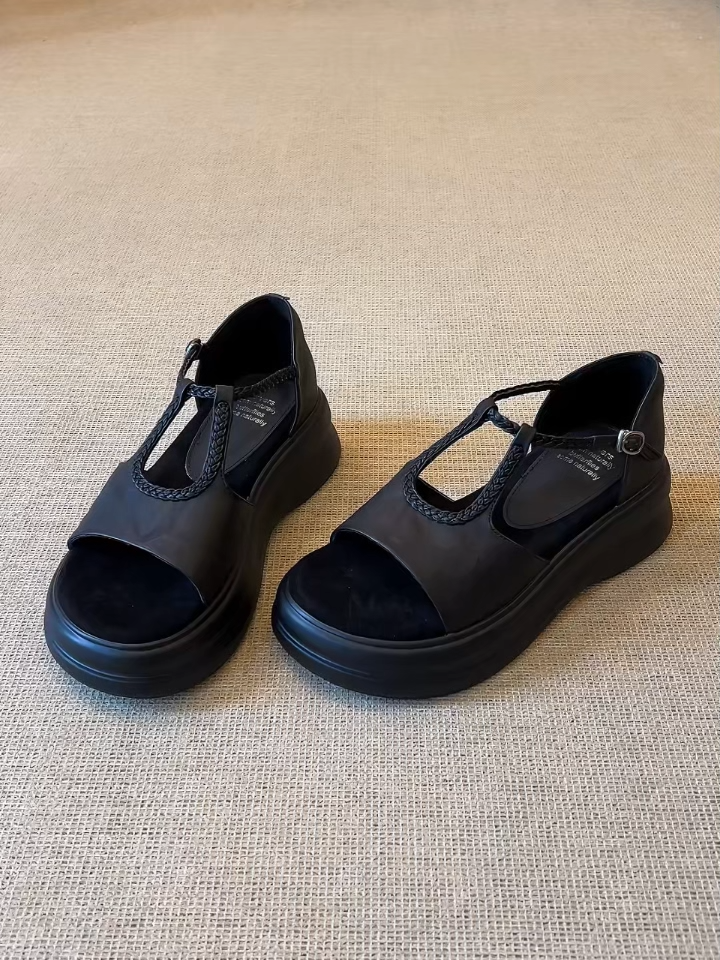 【夏の足元新革命】KENPOGEN サンダル ストラップ 5段階調節 厚底 3cm 5cm 高反発ソール オープントゥ サラサラ 抜け感 夏用