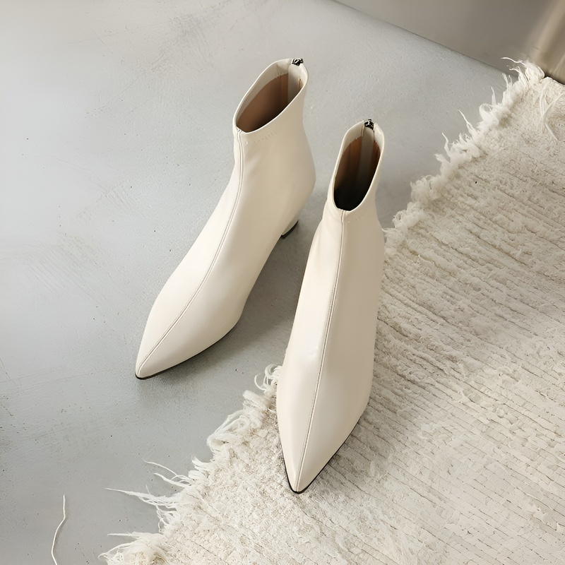 5cm美脚 ポインテッドトゥ ストレッチブーツ