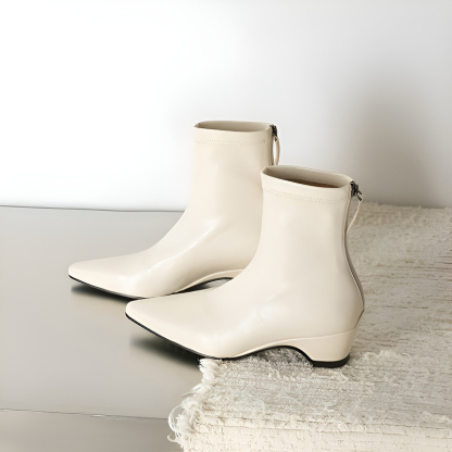 5cm美脚 ポインテッドトゥ ストレッチブーツ