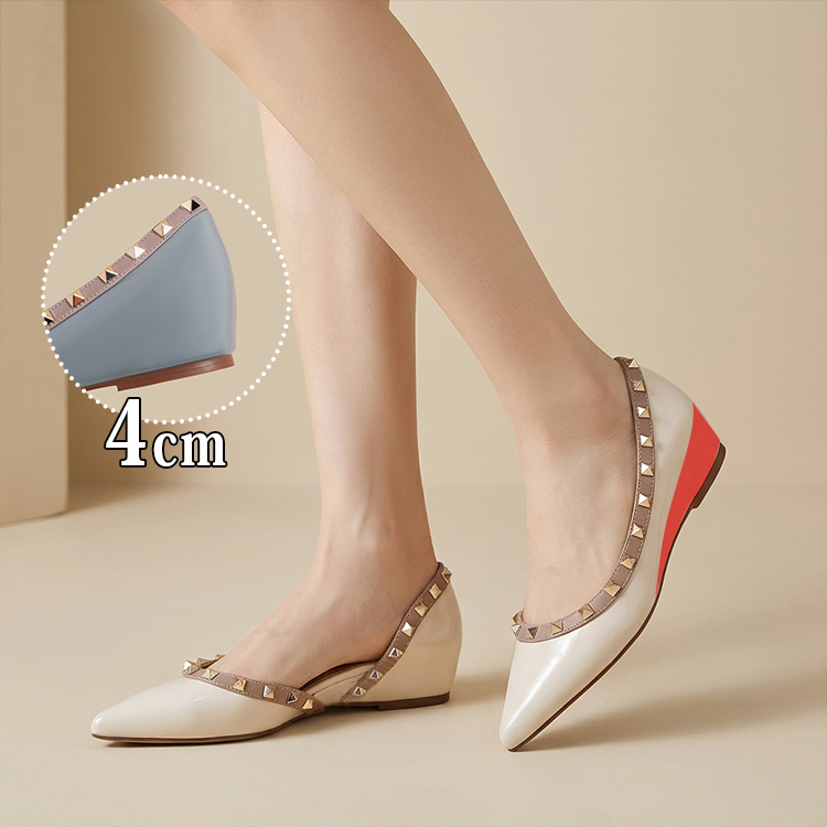 スタッズライン 4cm美脚パンプス