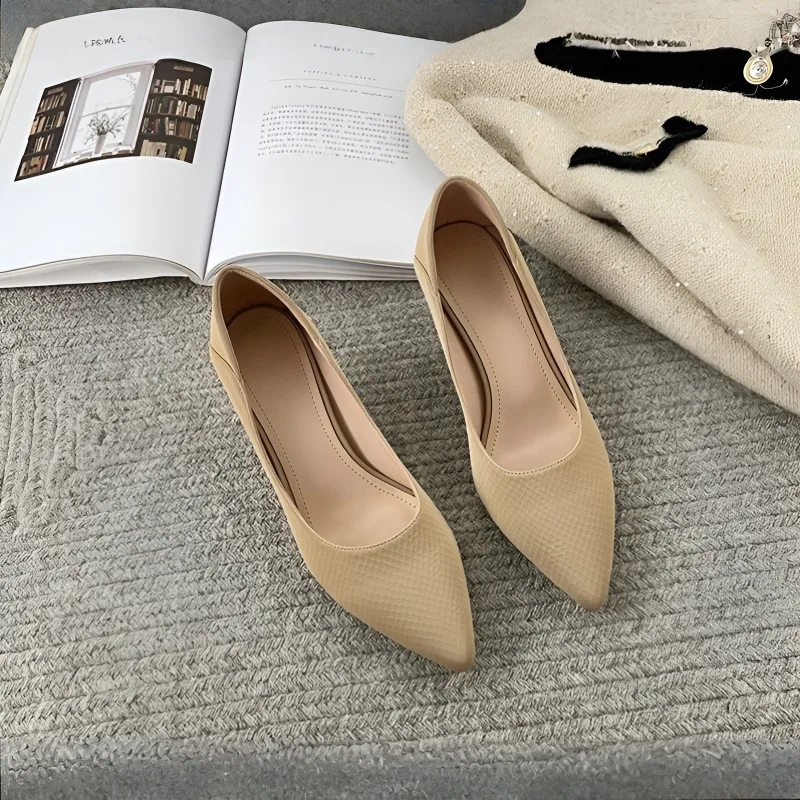 KENPOGEN 幅広ポインテッドトゥパンプス ピンヒール 幅広4E ゆったり 5.5cmUP 歩きやすい フォーマル