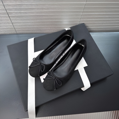 リボンモチーフ 5cm美脚バレエシューズ