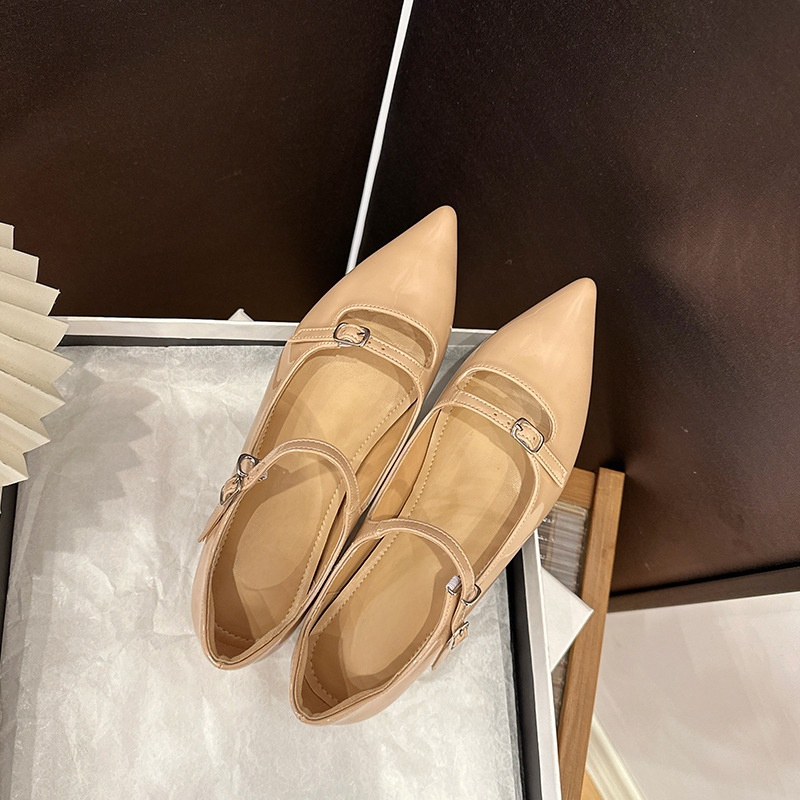 ダブルストラップ・5cm美脚パンプス