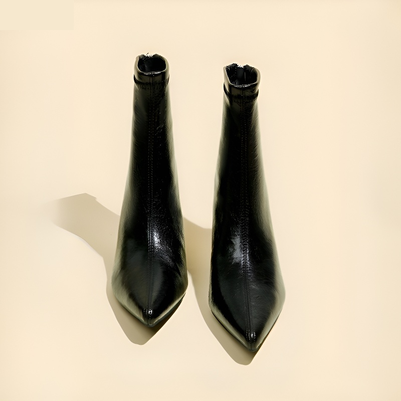 ピンヒール Vカットストレッチブーツ