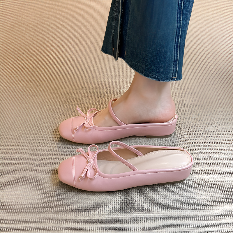 美脚リボンミュール