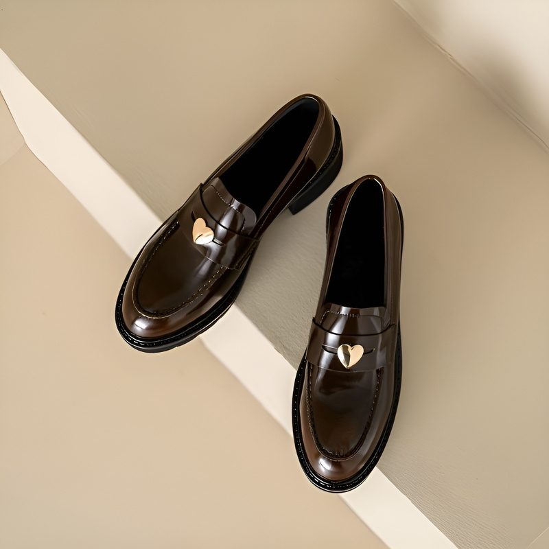 本革コインローファー