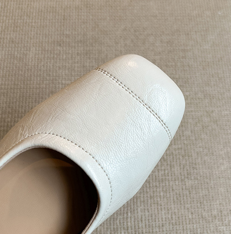 KENPOGEN ストラップパンプス スクエアトゥパンプス インヒール 7.5cmUP 歩きやすく疲れない