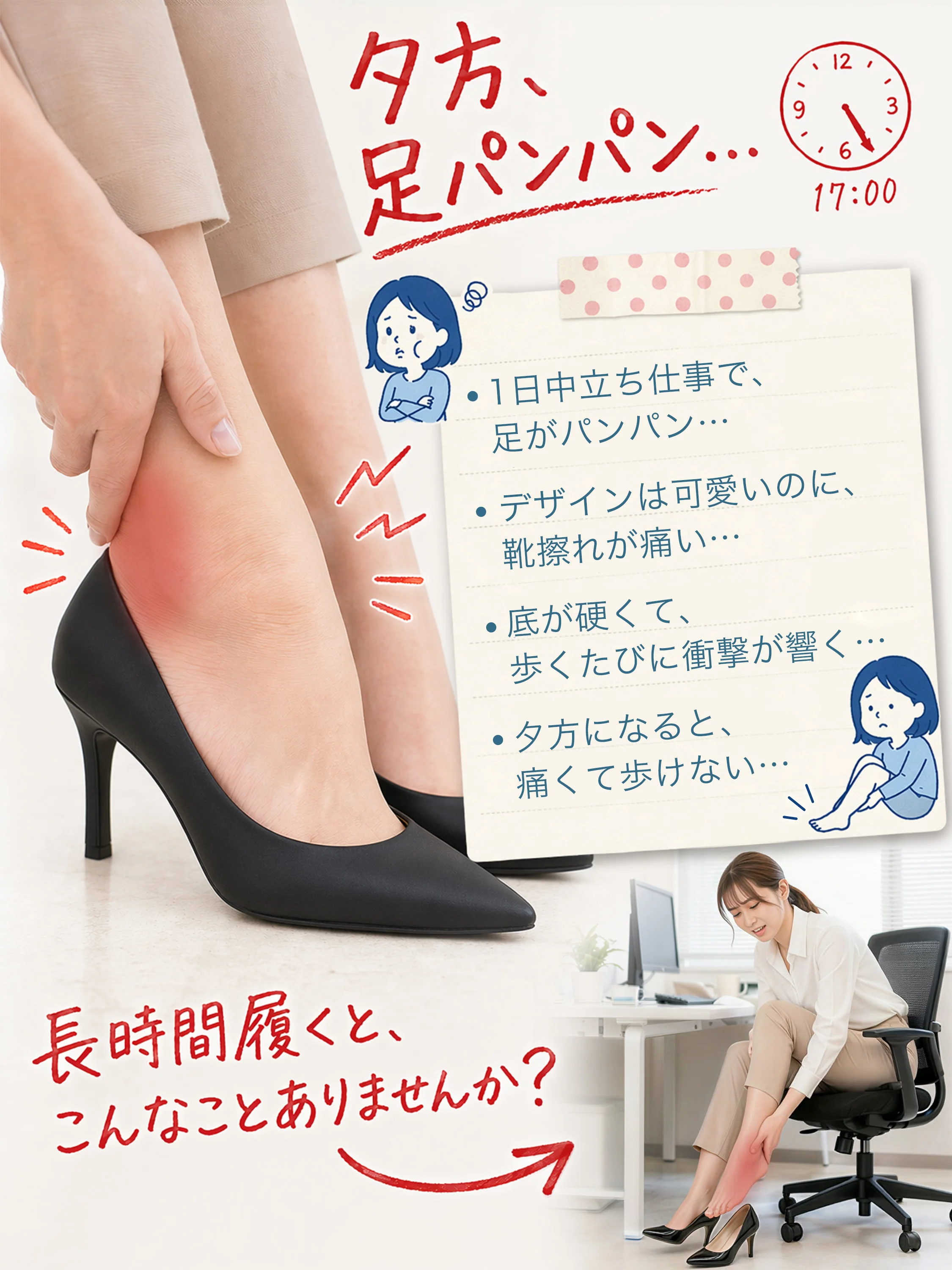 【選べるヒール高さ】KENPOGEN パンプス レディース ポインテッドトゥ 3cm 5cm 7cm 柔らかい スムース エナメル 就活 普段使い オケージョン